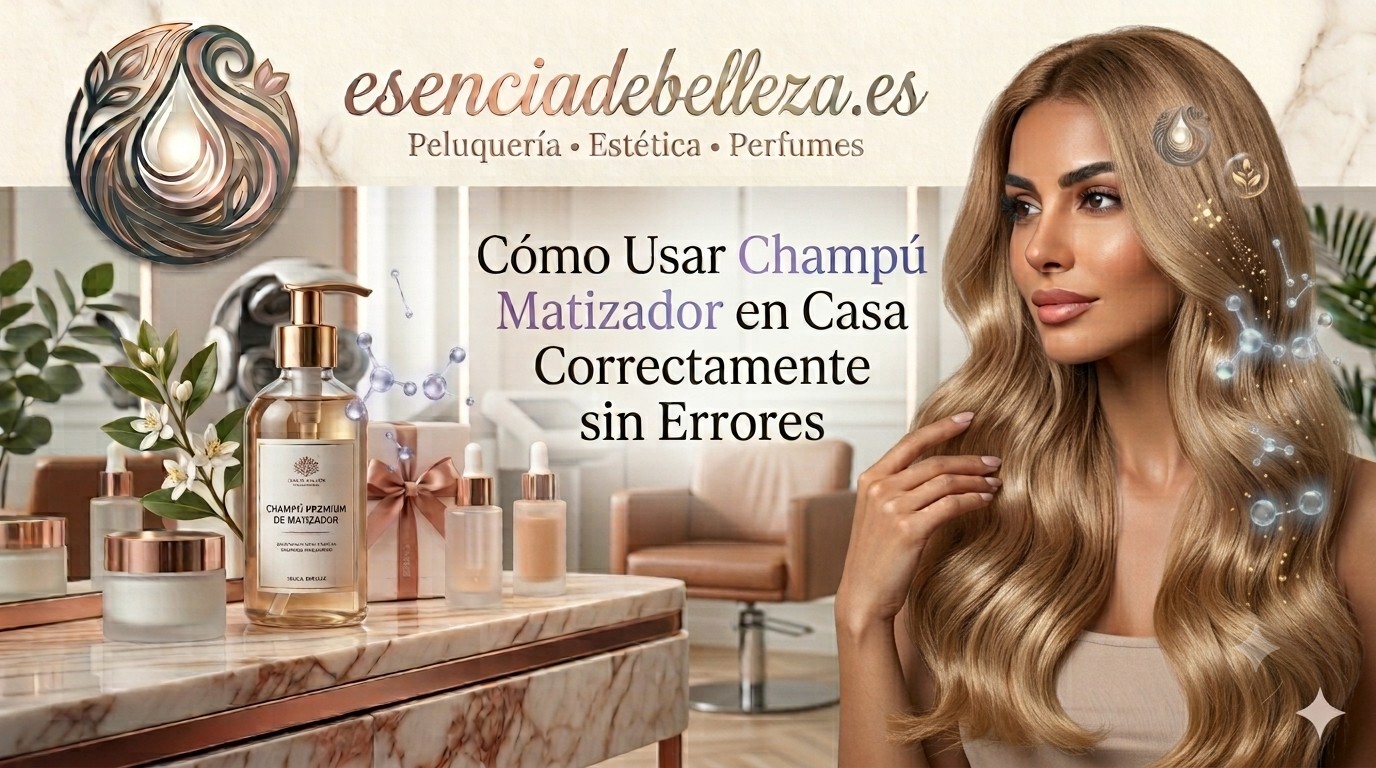 Cómo usar champú matizador en casa correctamente sin errores — Esencia de Belleza