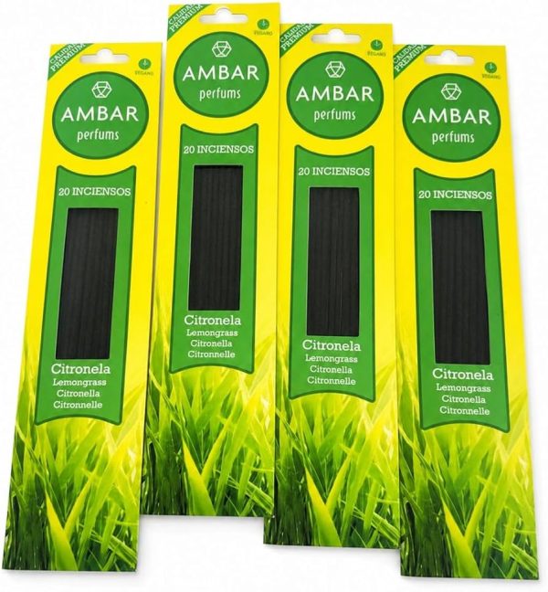 AMBAR PERFUMS 20 INCIENSOS CITRONELA