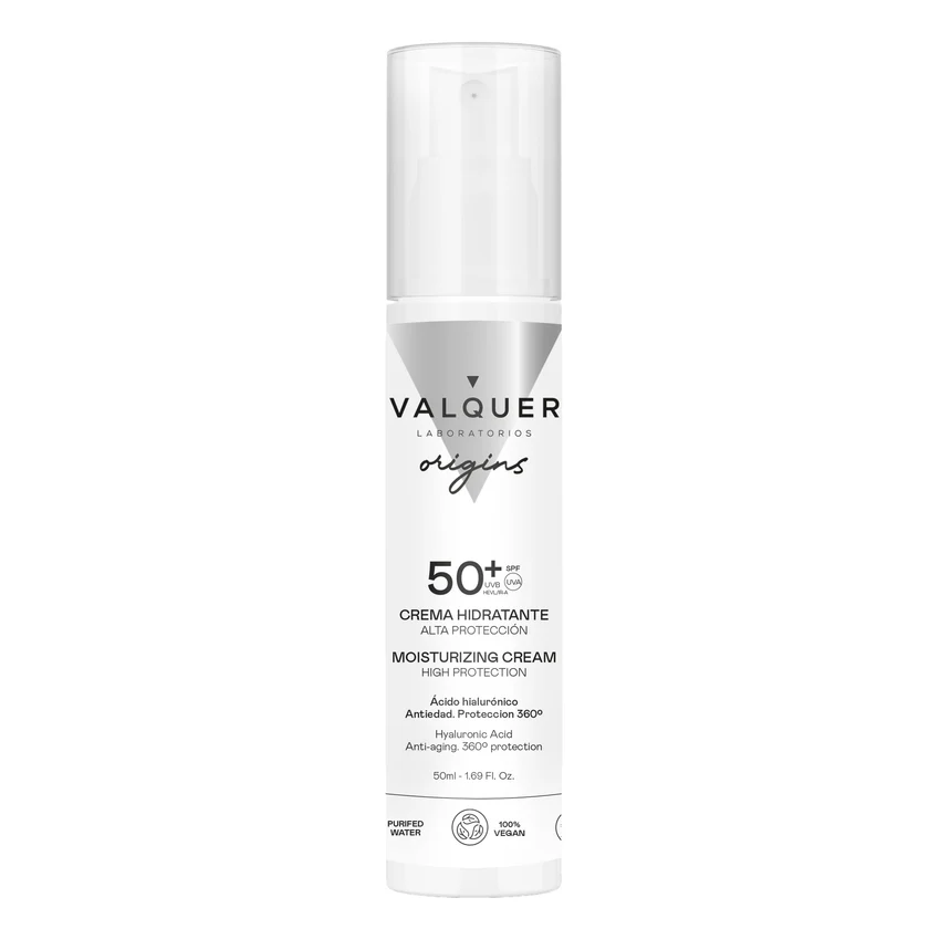 VALQUER ORIGINS CREMA FACIAL HIDRATANTE SPF 50 50ML