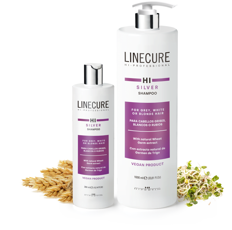CHAMPU LINECURE 300ML HIPERTIN CABELLOS GRISES, BLANCOS Y RUBIOS