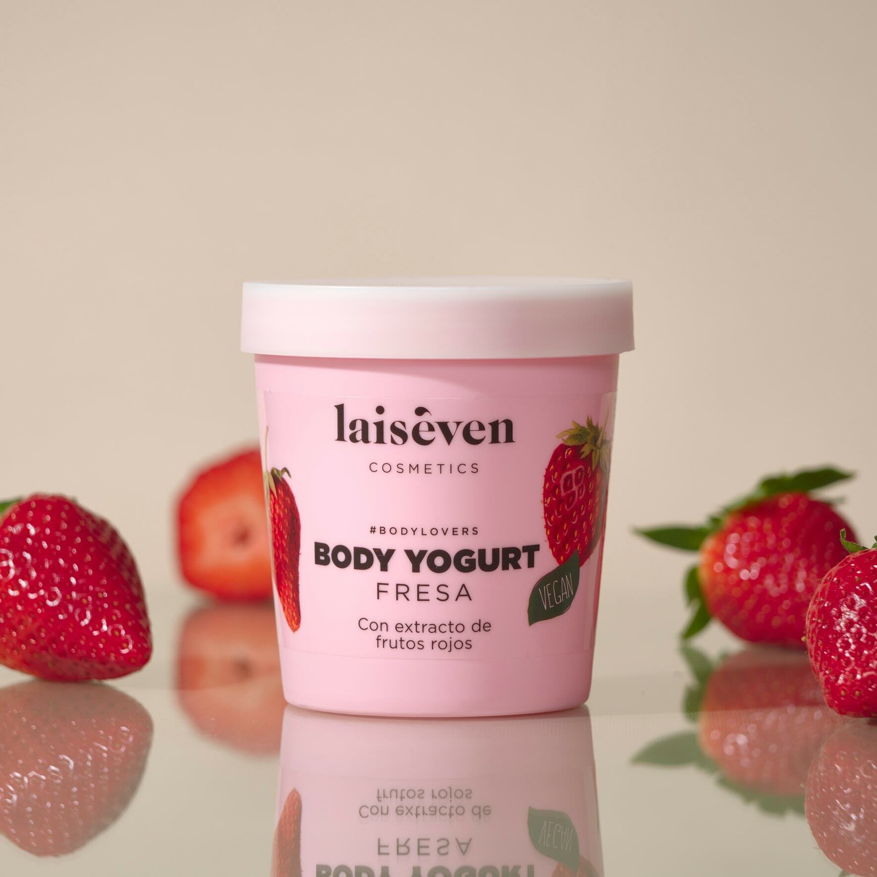 CREMA CORPORAL VEGAN BODY YOGURT FRESA LAISEVEN 300ML