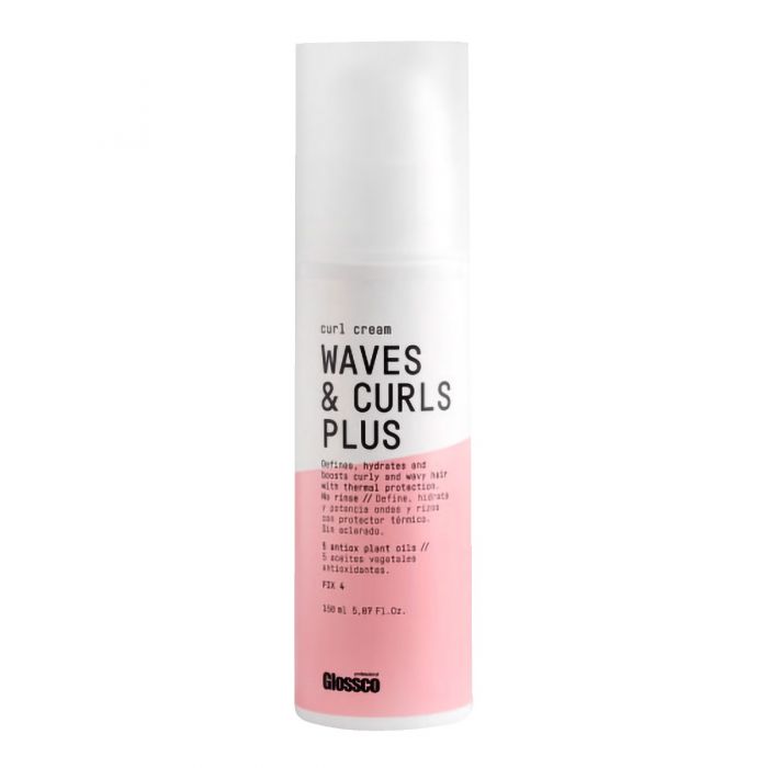 Glossco CREMA WAVES&CURLS 'PLUS' RIZOS 5 ACCIONES 150ML — Unidad