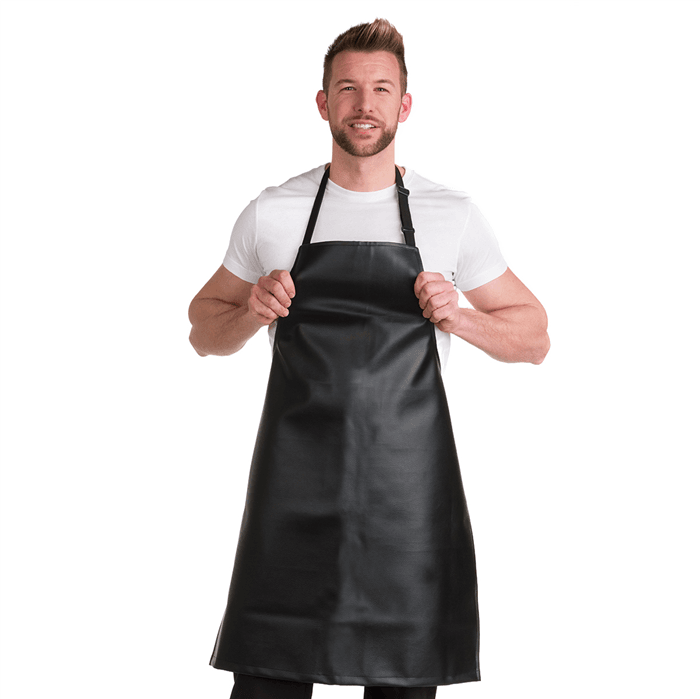 DELANTAL LISO NEGRO POLIPIEL REF. 31803151