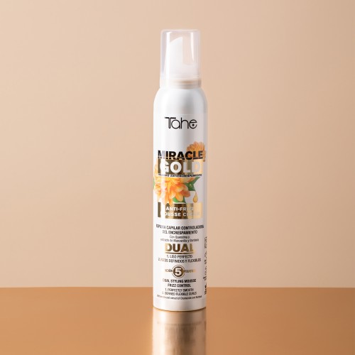 Tahe ESPUMA MIRACLE GOLD ANTI FRIZZ 200ML FIJ 5