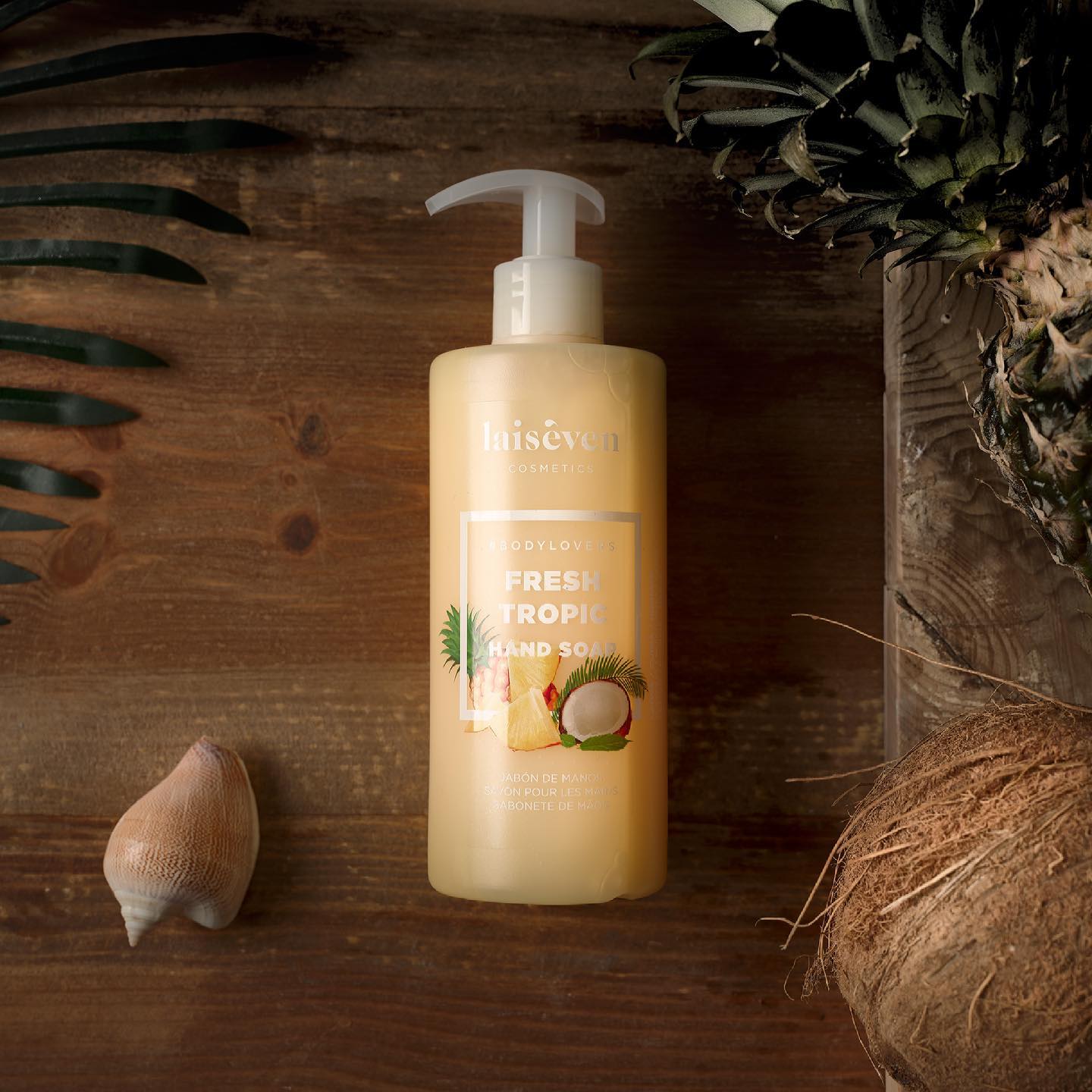 JABON MANOS VEGAN TROPIC PIÑA-COCO 400ML LAISEVEN