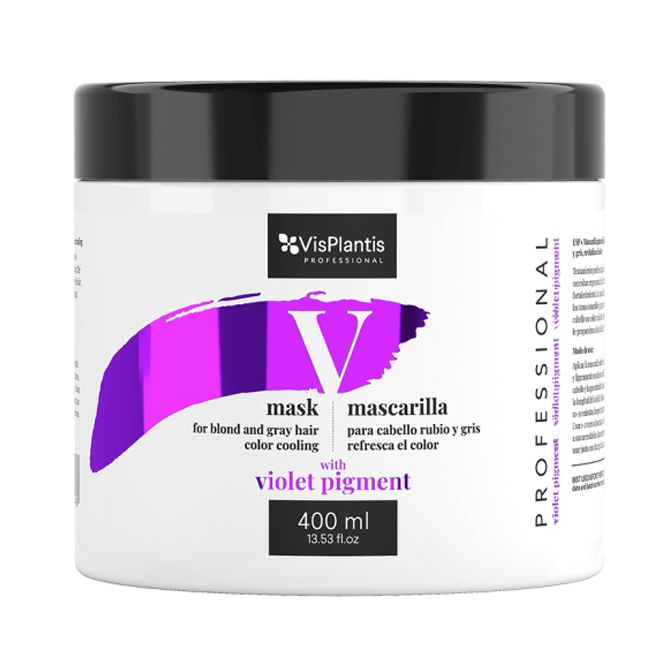 Vis Plantis MASCARILLA CABELLO RUBIO GRIS VIOLET SILVER 400ML