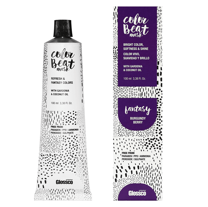 Glossco MASCARILLA COLOR BURGUNDY BERRY 100ML.