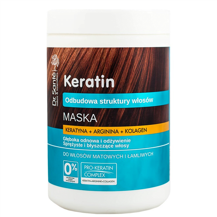 MASCARILLA KERATINA Y COLAGENO CAB. SECO 1000ML DR.SANTE
