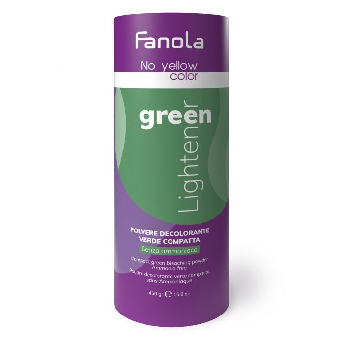 POLVO DECOLORACION VERDE NO YELLOW 450GR SIN AMONIACO FANOLA