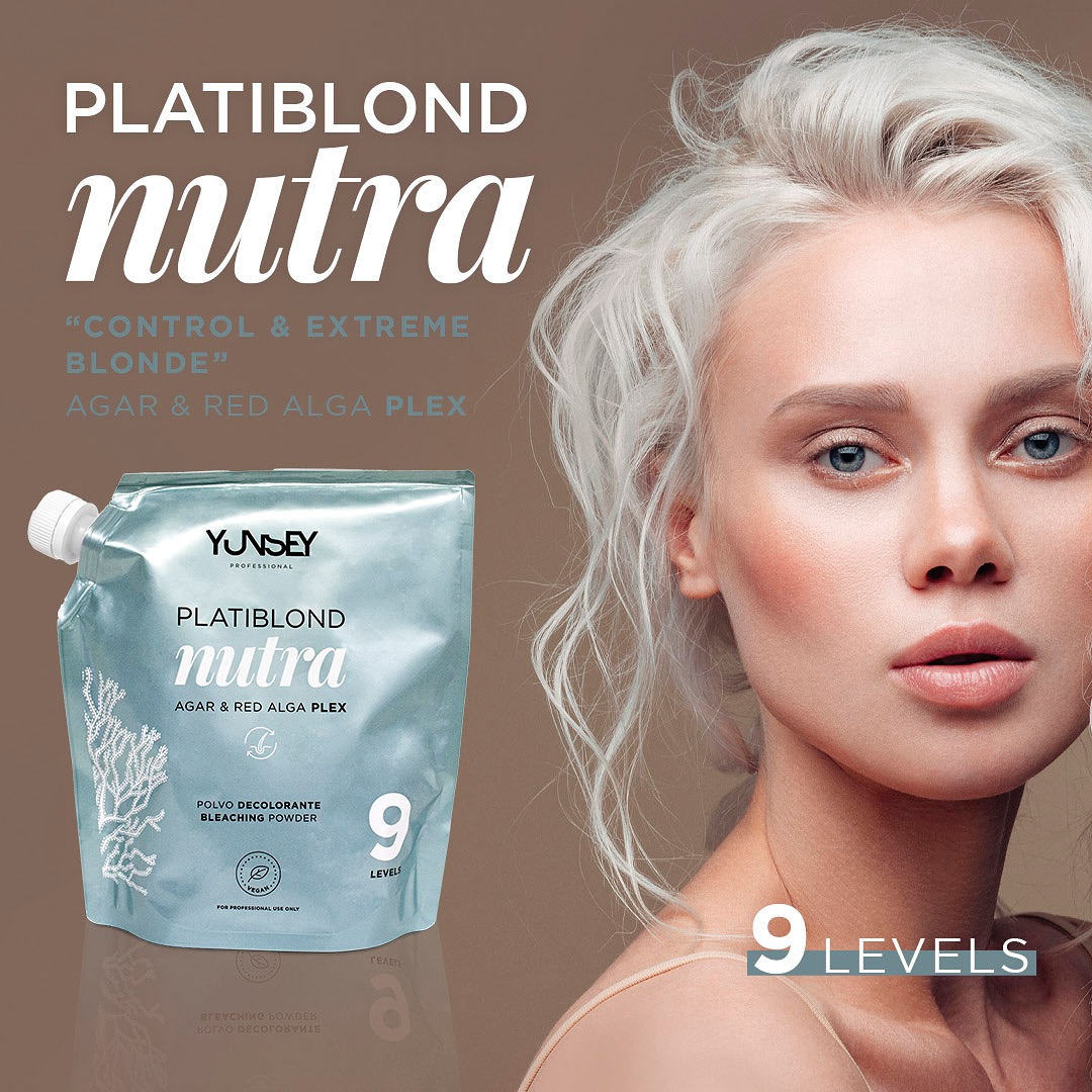 POLVO DECOLORANTE PLATIBLOND NUTRA SMARTBAG 500GR YUNSEY