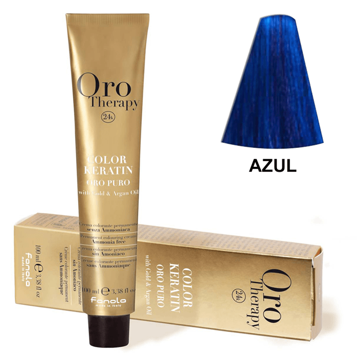 TINTE KERATIN ORO PURO AZUL 100ML