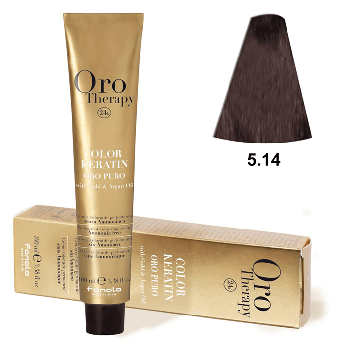 TINTE KERATIN ORO PURO Nº 5.14 100ML