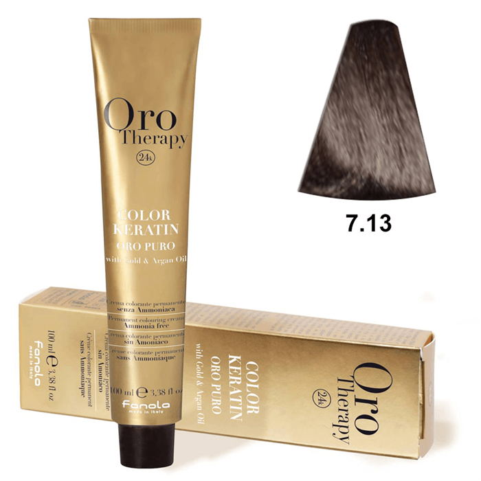 TINTE KERATIN ORO PURO Nº 7.13 100ML