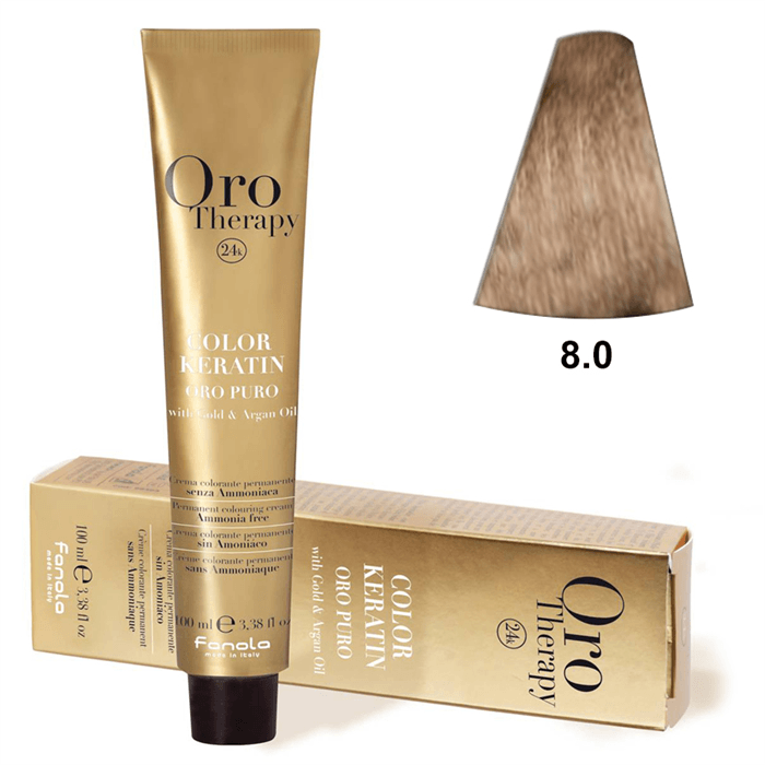 TINTE KERATIN ORO PURO Nº 8.0 100ML