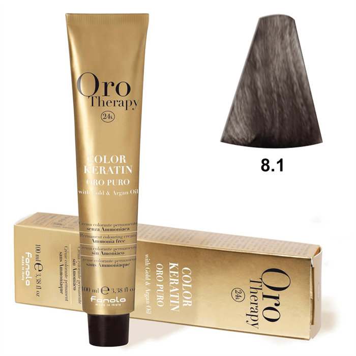 TINTE KERATIN ORO PURO Nº 8.1 100ML