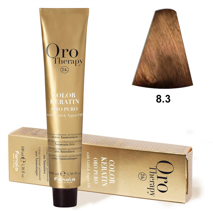 TINTE KERATIN ORO PURO Nº 8.3 100ML