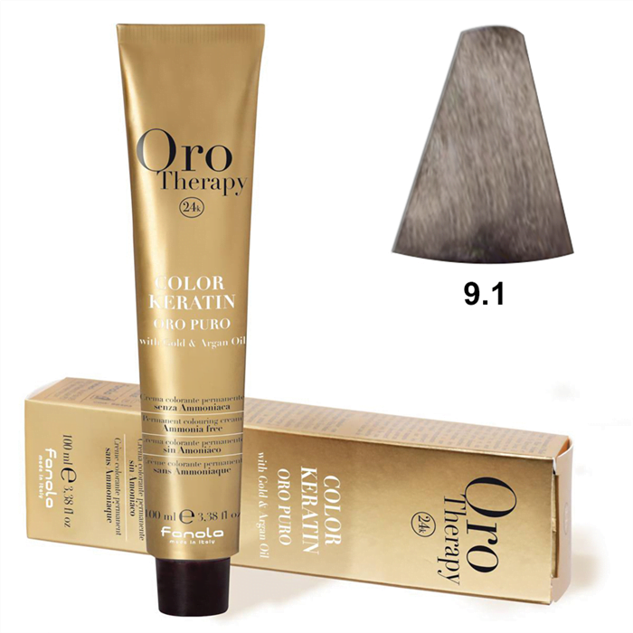 TINTE KERATIN ORO PURO Nº 9.1 100ML