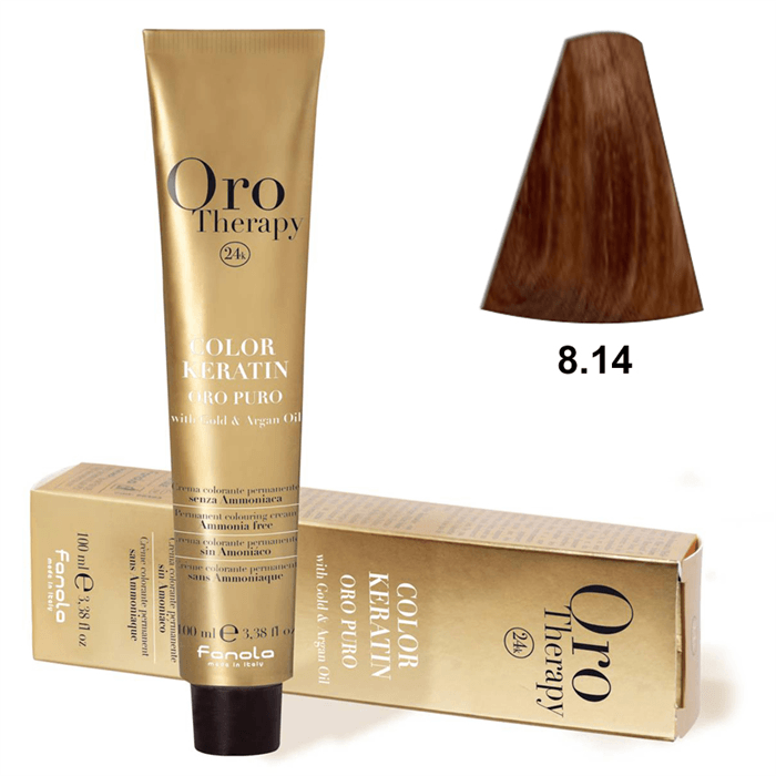 TINTE KERATIN ORO PURO Nº 8.14 100ML