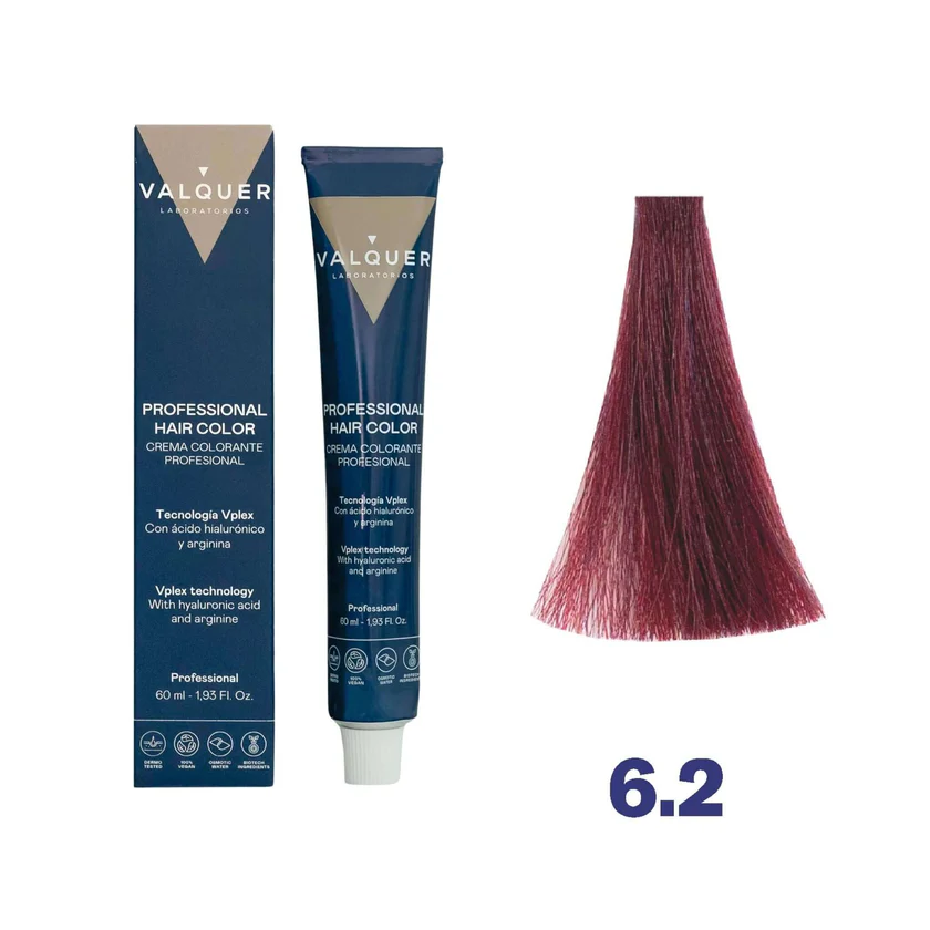 VALQUER 6.2 RUBIO OSCURO VIOLETA TINTE 60 ML