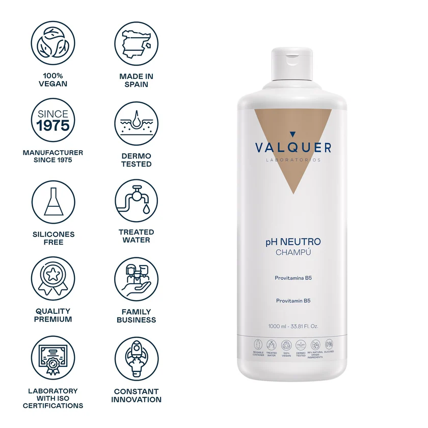 VALQUER CHAMPU pH NEUTRO 1000 ML