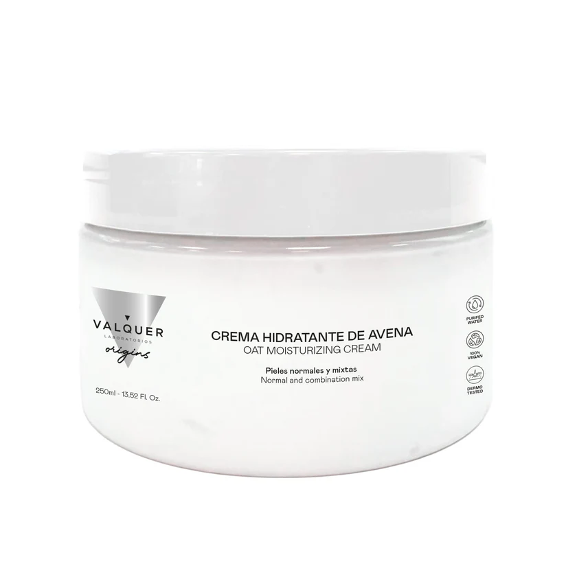 VALQUER ORIGINS CREMA HIDRATANTE DE AVENA 250 ML — Unidad