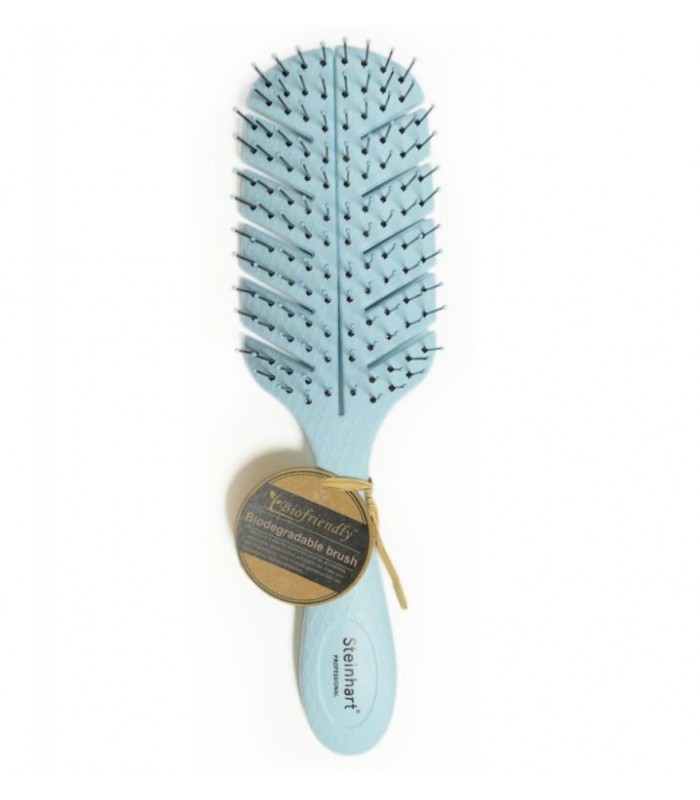 CEPILLO PLANO BIODEGRADABLE AZUL — Unidad