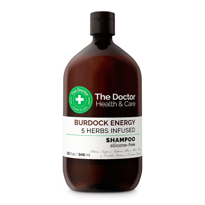 CHAMPU BARDANA + INFUSION 5 HIERVAS 946ML THE DOCTOR — Unidad