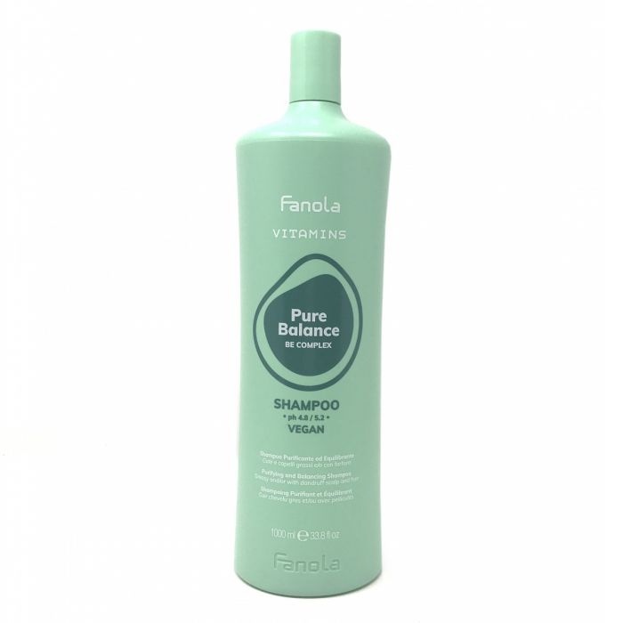 Fanola CHAMPU CABELLO GRASO PURE BALANCE VITAMINS 1000ML — Unidad