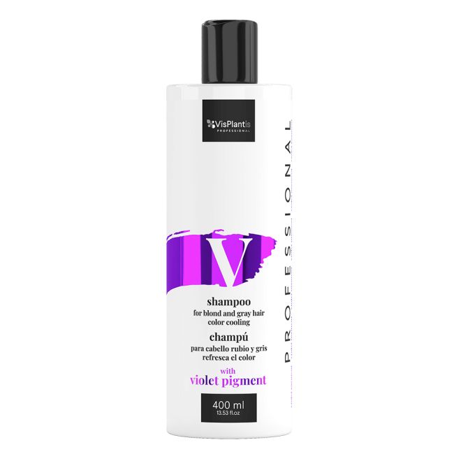 Vis Plantis CHAMPU CABELLO RUBIO GRIS VIOLET SILVER 400ML — Unidad