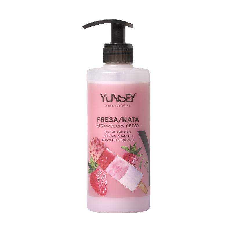 CHAMPU NEUTRO FRESA Y NATA 400ML YUNSEY — Unidad