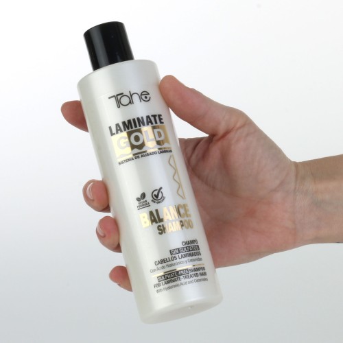 Tahe CHAMPU DE BALANCE LAMINATE GOLD 300ML — Unidad