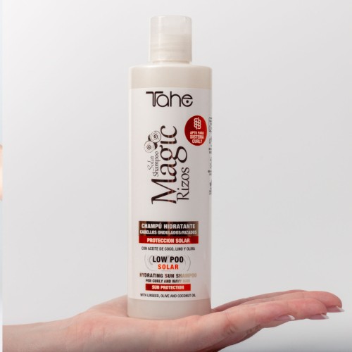 Tahe CHAMPU VEGAN HIDRATANTE SOLAR LOW POO MAGIC RIZOS 300ML — Unidad
