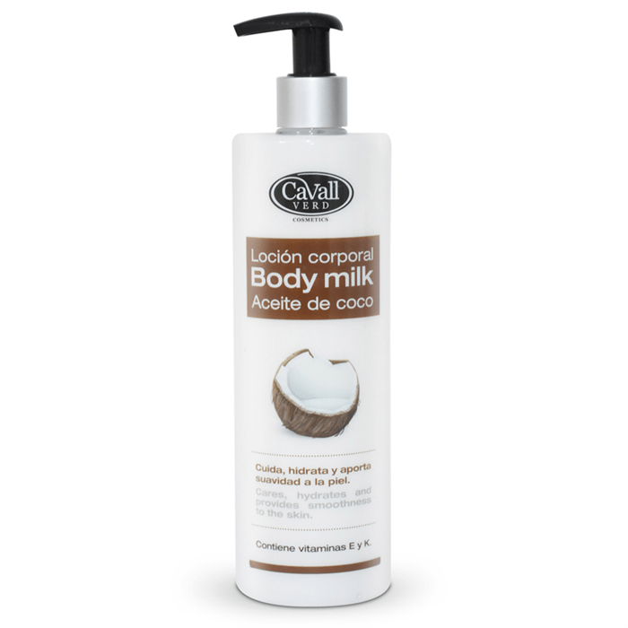 CREMA BODY MILK ACEITE DE COCO CAVALL VERD 500ML — Unidad