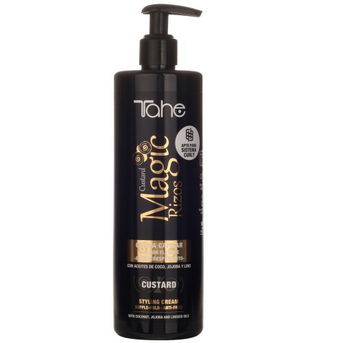 CREMA CUSTARD CON FIJACION MAGIC RIZOS TAHE 500ML — Unidad