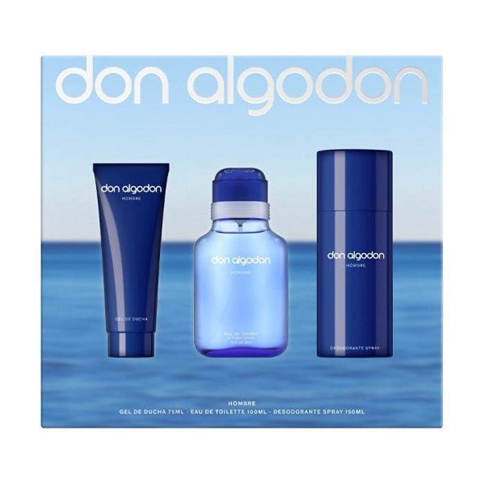 DON ALGODON HOMBRE PACK LOCIÓN+PERFUME+GEL — Unidad
