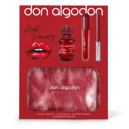 DON ALGODÓN PACK RED PARTY PERFUME+GLOSS+EYELINER — Unidad