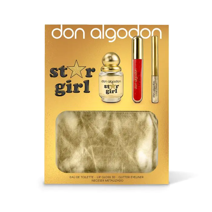 DON ALGODON PACK STAR GIRL COLONIA+EYELINER+LIP GLOSS — Unidad