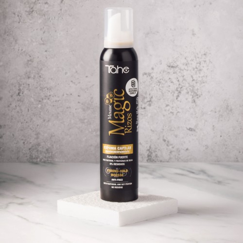 Tahe MAGIC RIZOS CURLY ESPUMA FIJACION FUERTE 200ML — Unidad