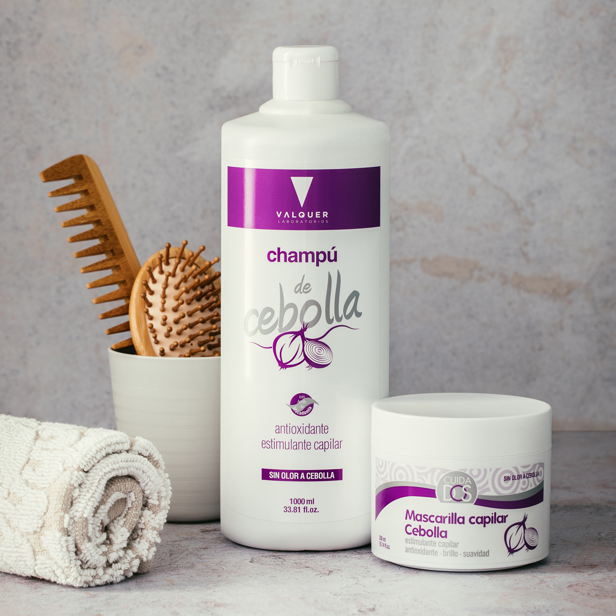 Valquer PACK CEBOLLA CHAMPU 1000ML + MASCARILLA 300ML — Unidad