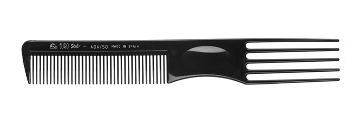 PEINE AHUECADOR PLATICO 5 PUAS 19CM REF.00404/50 — Unidad