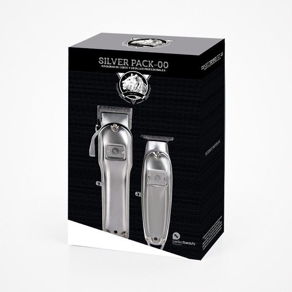 PERFECT BEAUTY SILVER PACK-00 MAQUINAS DE CORTE Y DETALLE — Unidad