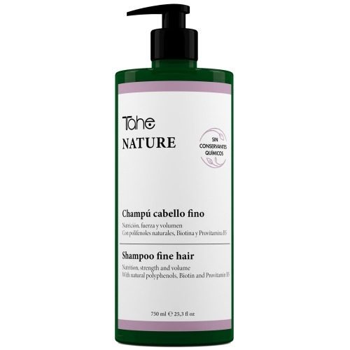 TAHE NATURE CHAMPÚ CABELLO FINO 750ML — Unidad