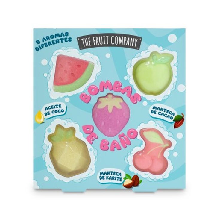 THE FRUIT COMPANY BOMBAS DE BAÑO 5 AROMAS — Unidad