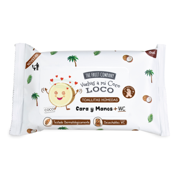 THE FRUIT COMPANY WC PAPEL HIGIÉNICO HUMÉDO COCO — Unidad