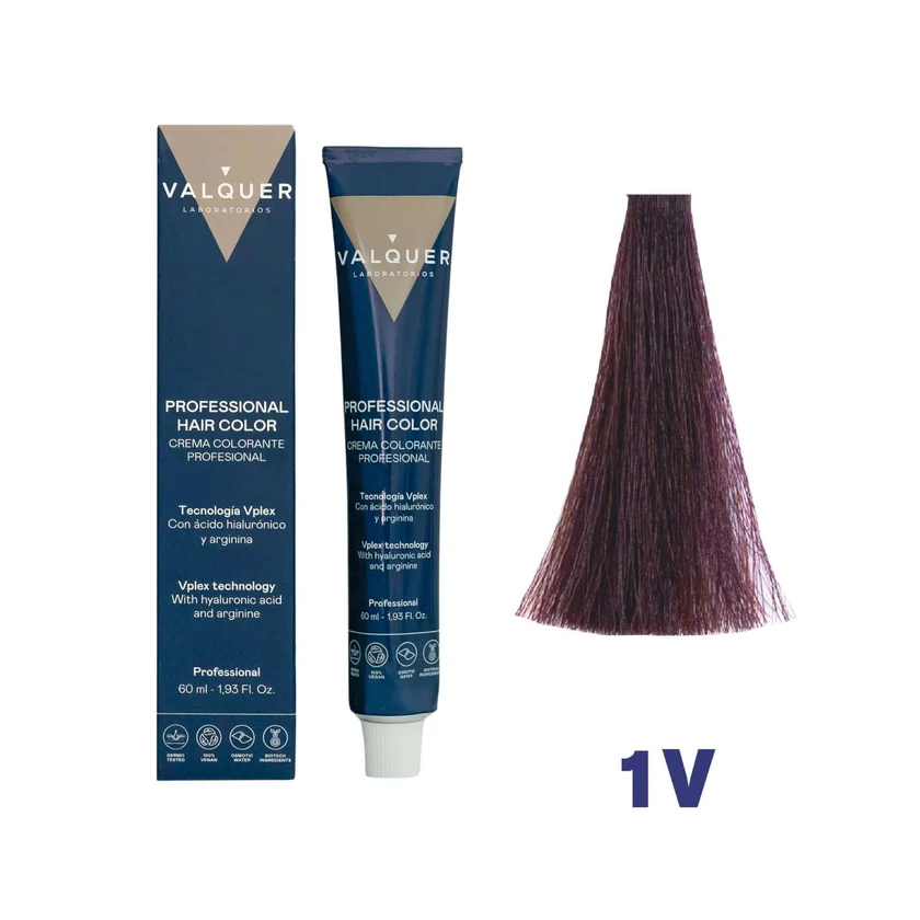 VALQUER 1.V NEGRO VIOLETA TINTE 60 ML — Unidad