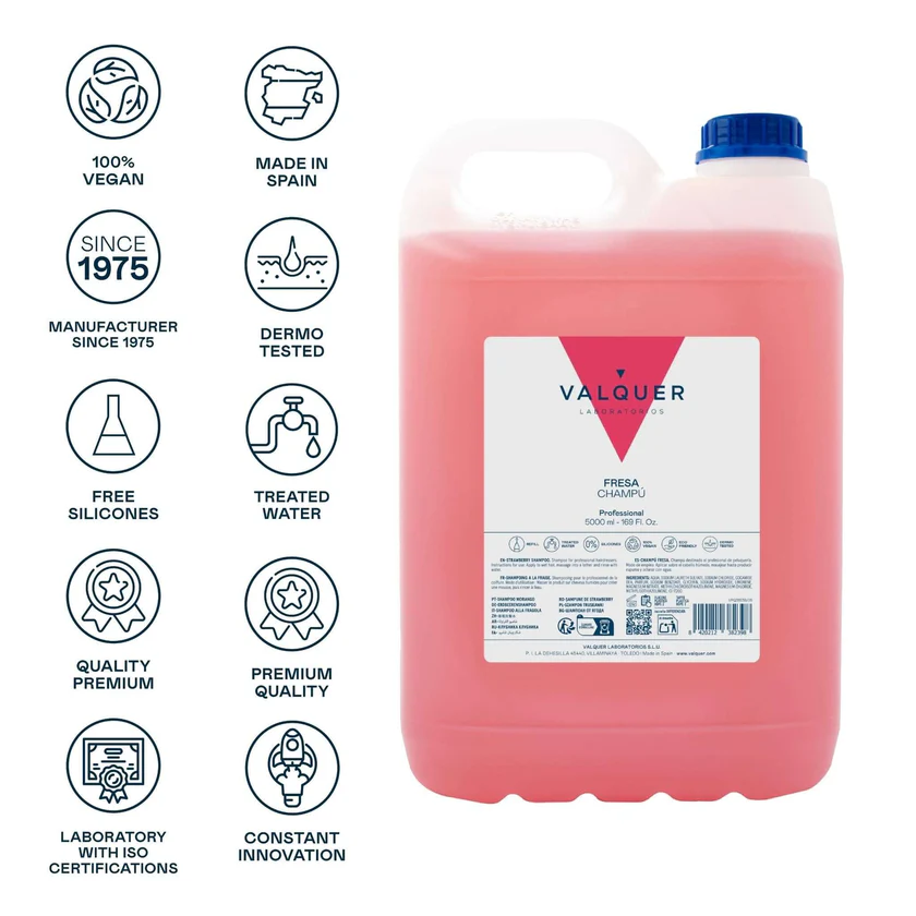 VALQUER CHAMPU FRESA 5000 ML — Unidad