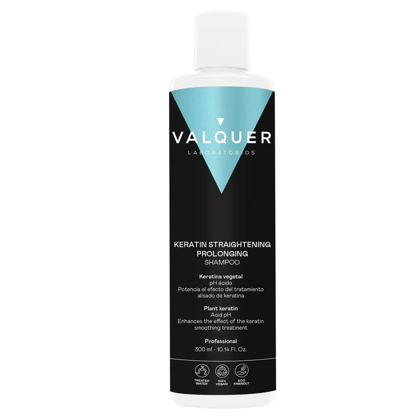 VALQUER CHAMPU ALARGADOR ALISADO KERATINA 300ML — Unidad