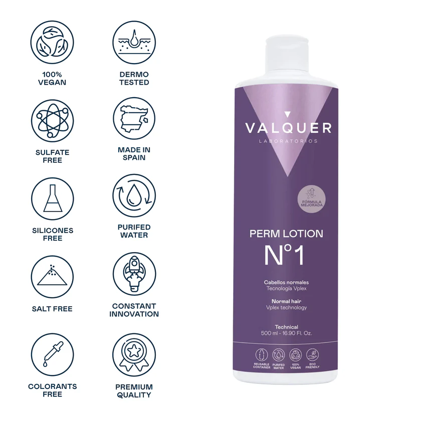 VALQUER LIQUIDO PARA PERMANENTE Nº 1 (NORMALES) 500 ML — Unidad