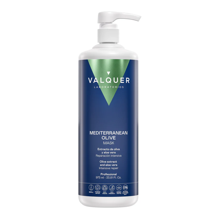 VALQUER MASCARA CAPILAR REPARADORA OLIVA 975 ML — Unidad