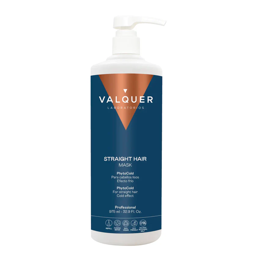 VALQUER MASCARILLA CAPILAR GLACIAL CABELLOS LISOS 975ML — Unidad
